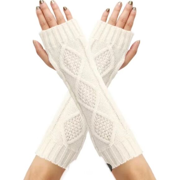 ARGYLE DESIGN THERMAL FINGERLESS GLOVES - Picture 2 of 3